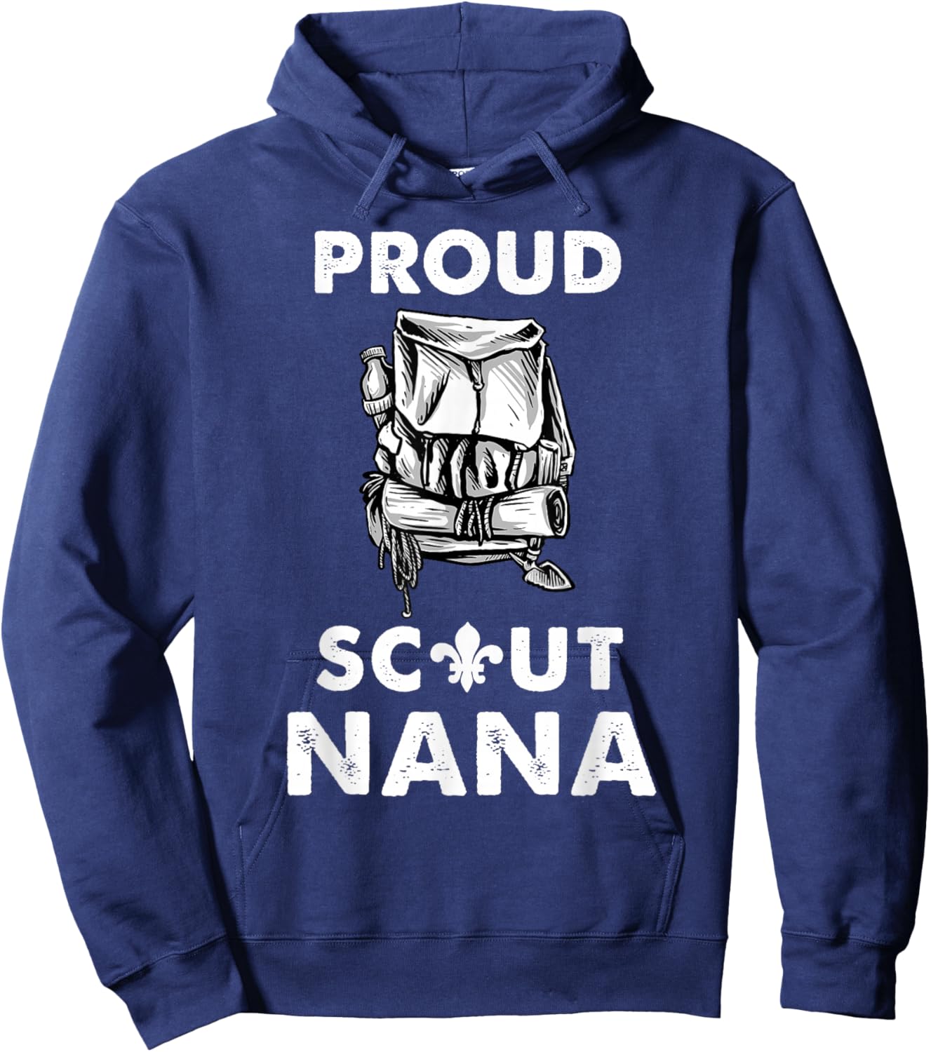 Proud Scout Nana Camping Scouting Lover Hoodie - Hoodie | Navy