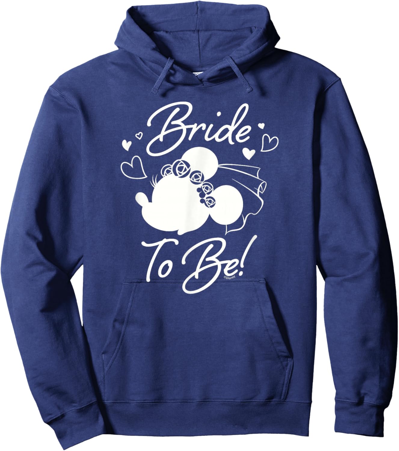 Disney Minnie Mouse Bride to Be Wedding Bridal Bachelorette Hoodie - Hoodie | Navy
