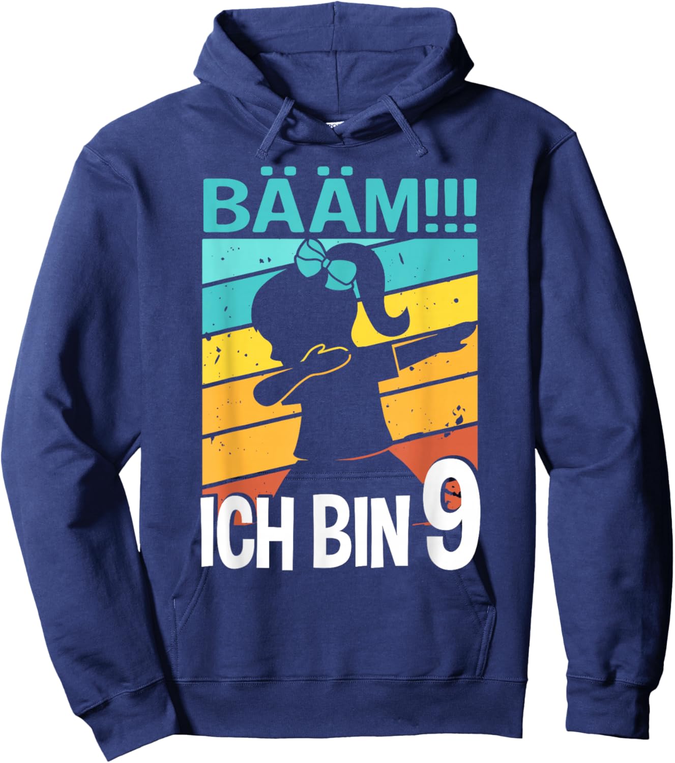 Mädchen Tanzen Bääm Ich bin 9 Jahre Dab Geburtstag Hoodie - Hoodie | Navy