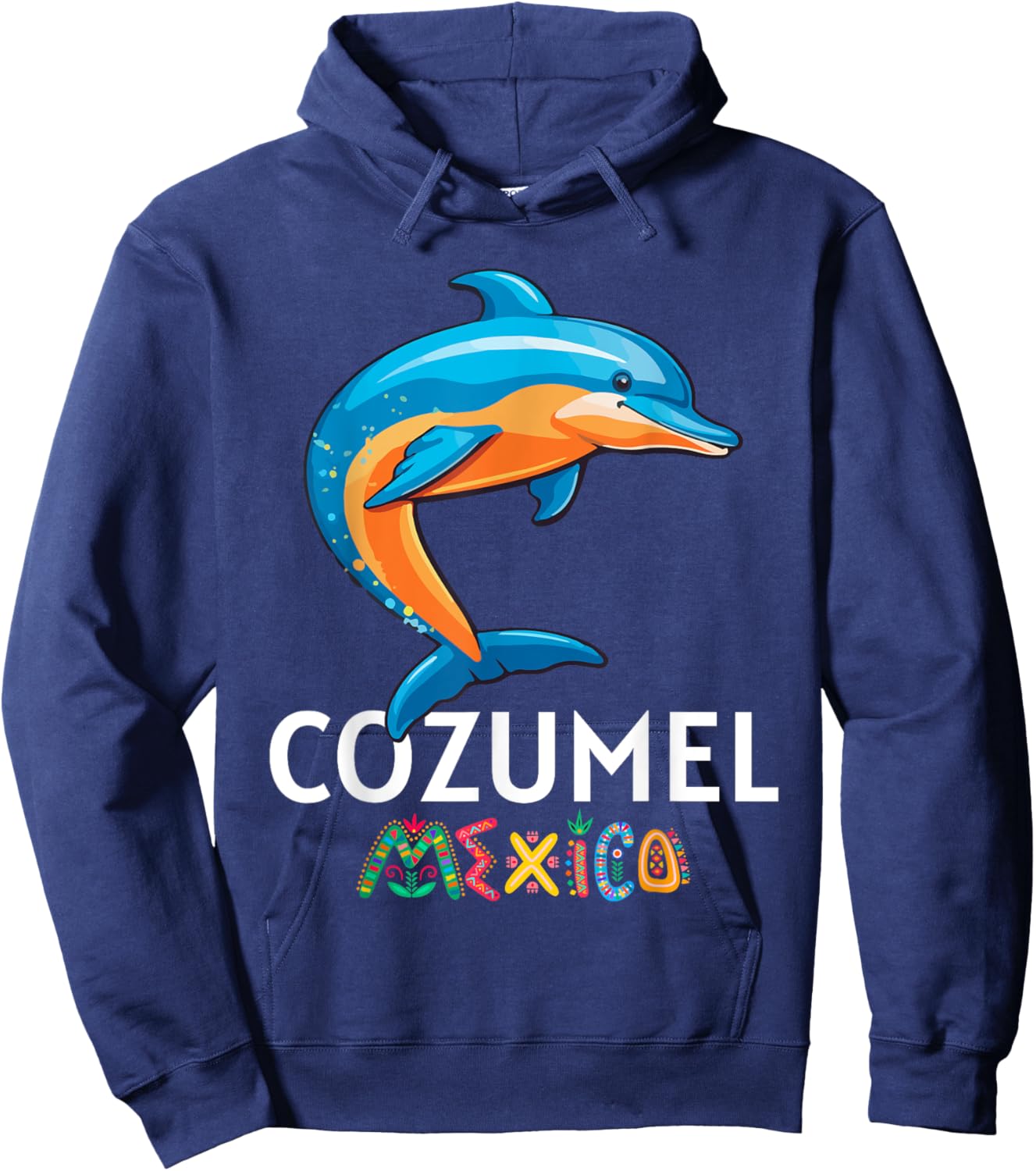 Cozumel Mexico Dolphin Souvenir / Cozumel Hoodie - Hoodie | Navy