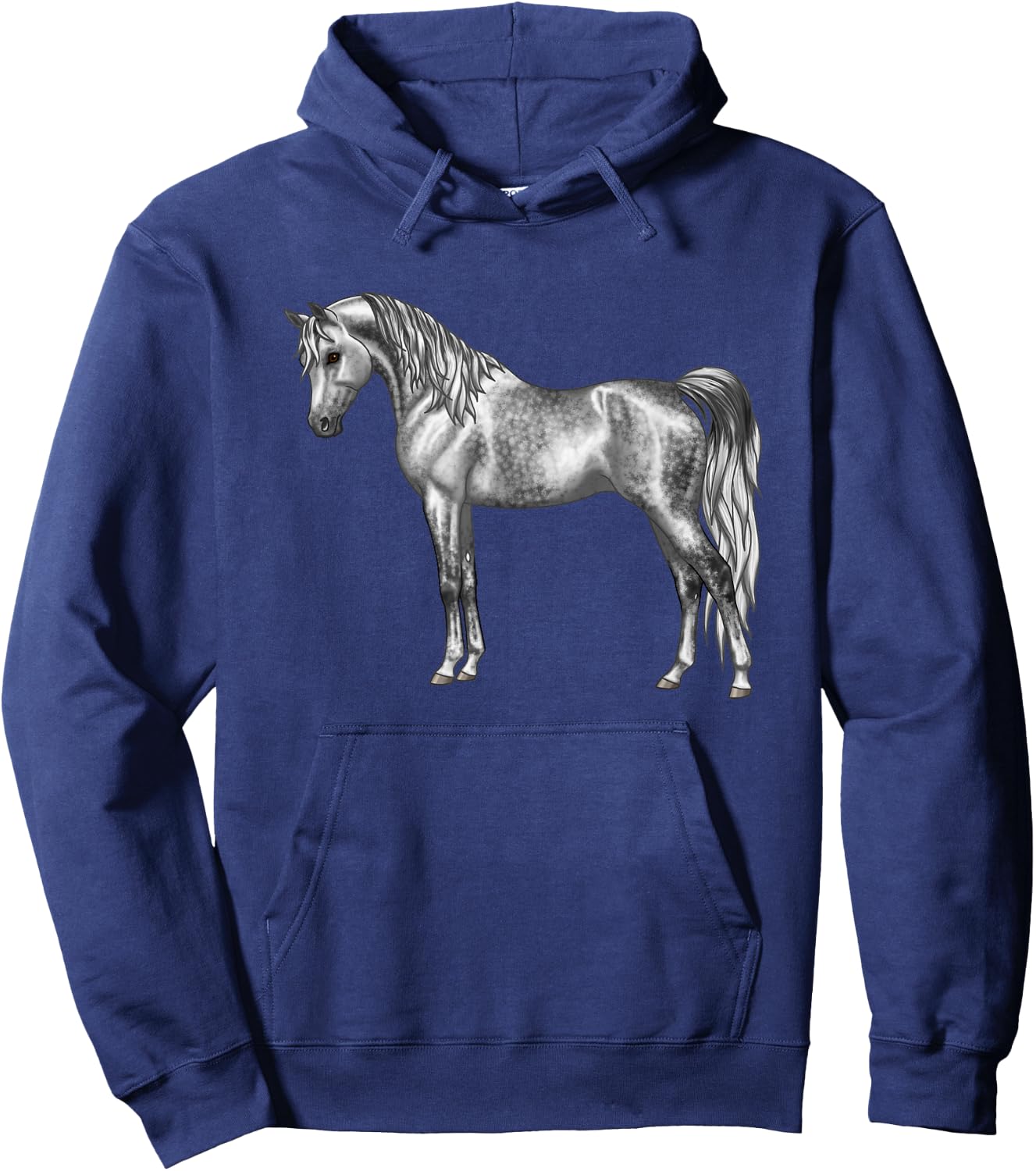 Beautiful Dapple Gray Egyptian Arabian Horse Lovers Gift Hoodie - Hoodie | Navy