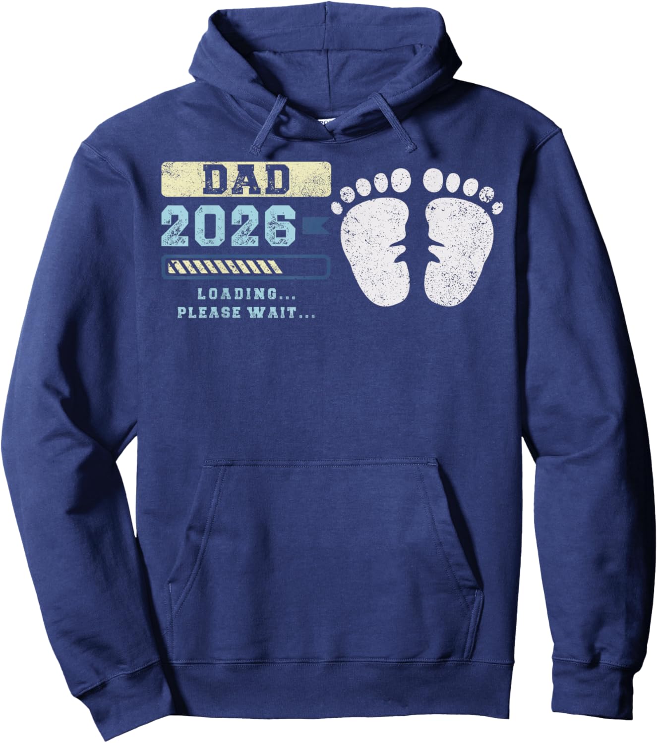 Dad 2026 Loading, Baby Announcement, Expecting Father Hoodie - Hoodie | Navy