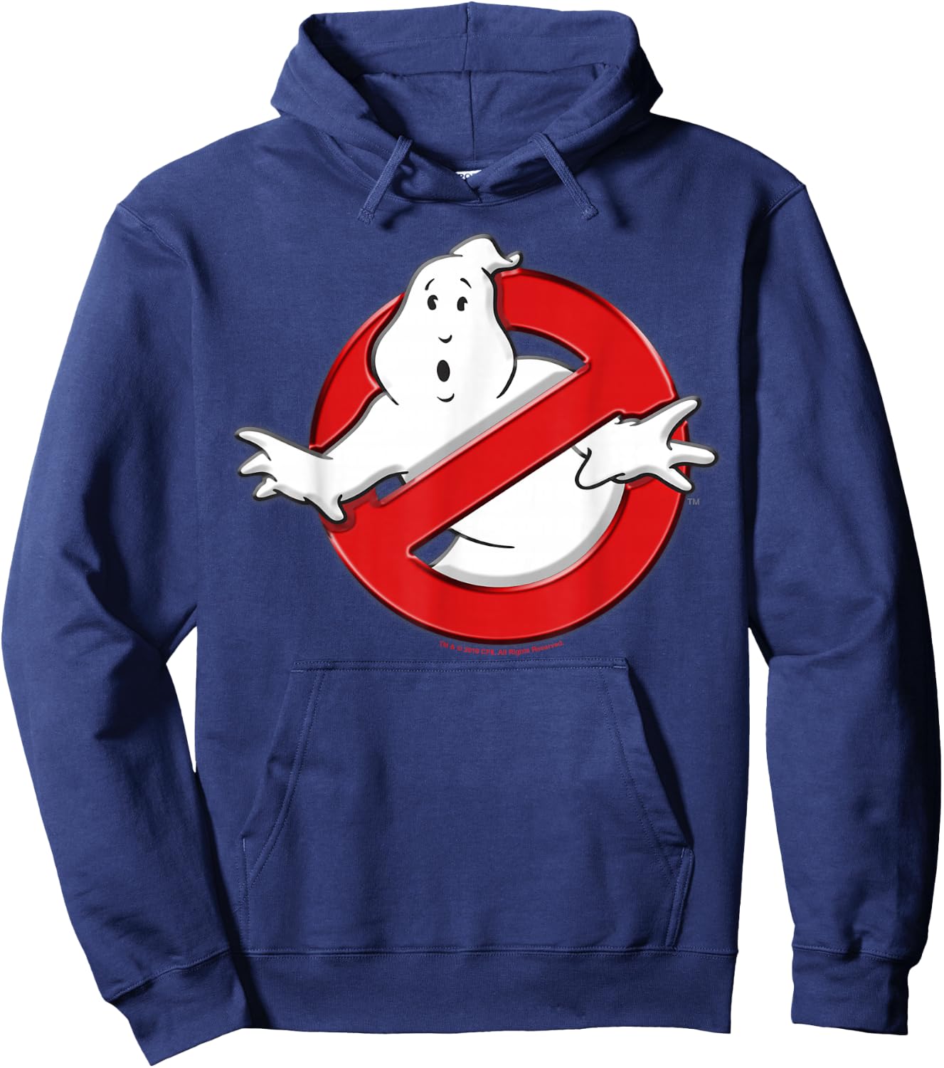 Ghostbusters Classic Movie Logo Poster Hoodie - Hoodie | Navy