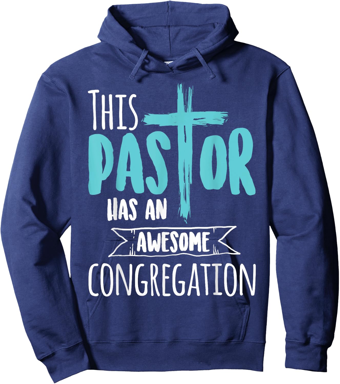 This Pastor Has An Awesome Congregation | Priest Gift Hoodie - Hoodie | Navy