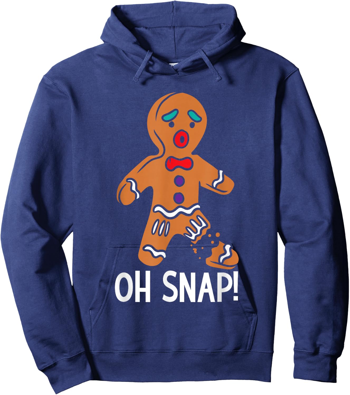 Gingerbread Humor Christmas Santa Xmas Family Adults Kids Hoodie - Hoodie | Navy