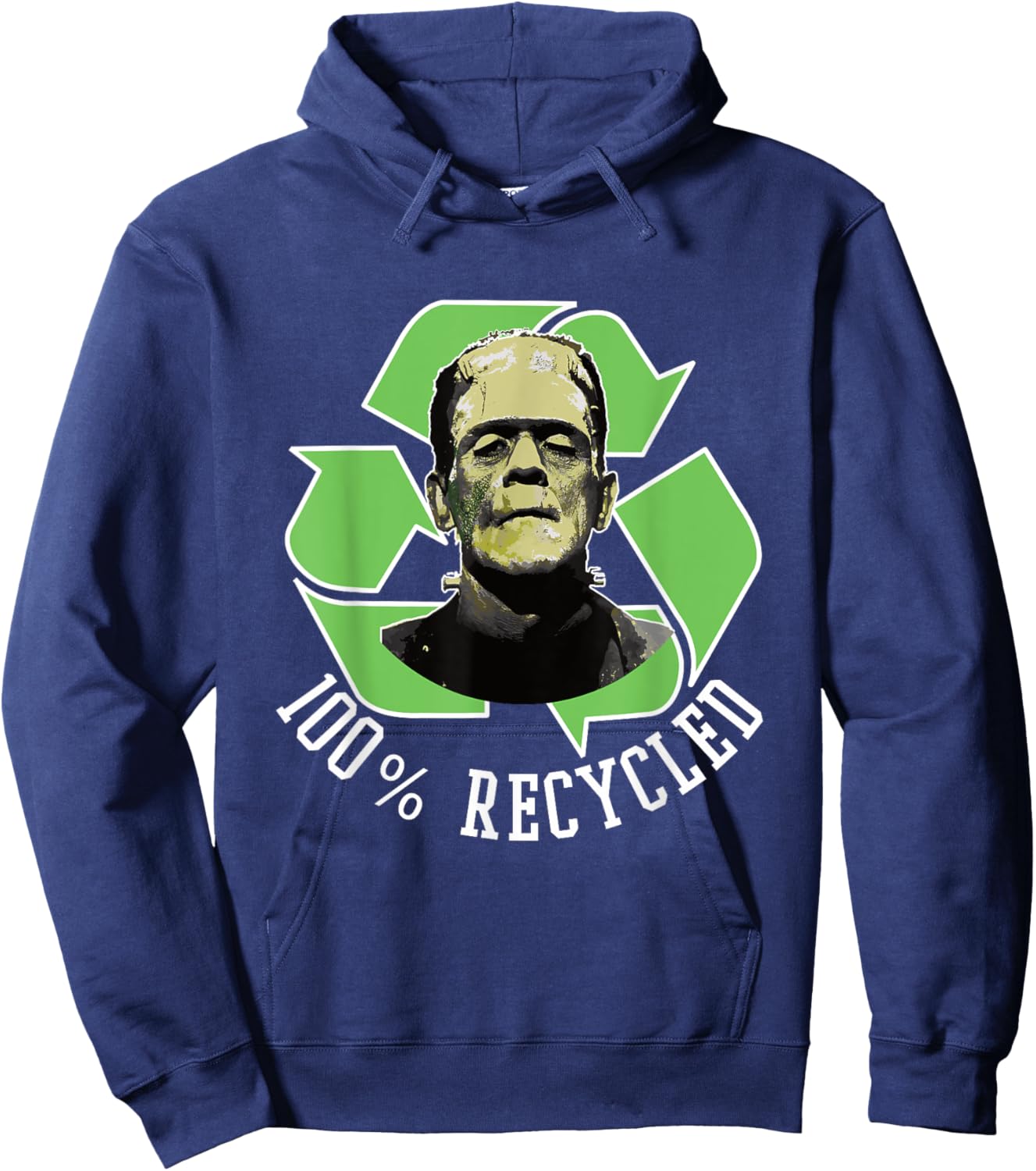 Frankenstein's Monster - 100% Recycled s Funny Halloween Hoodie - Hoodie | Navy