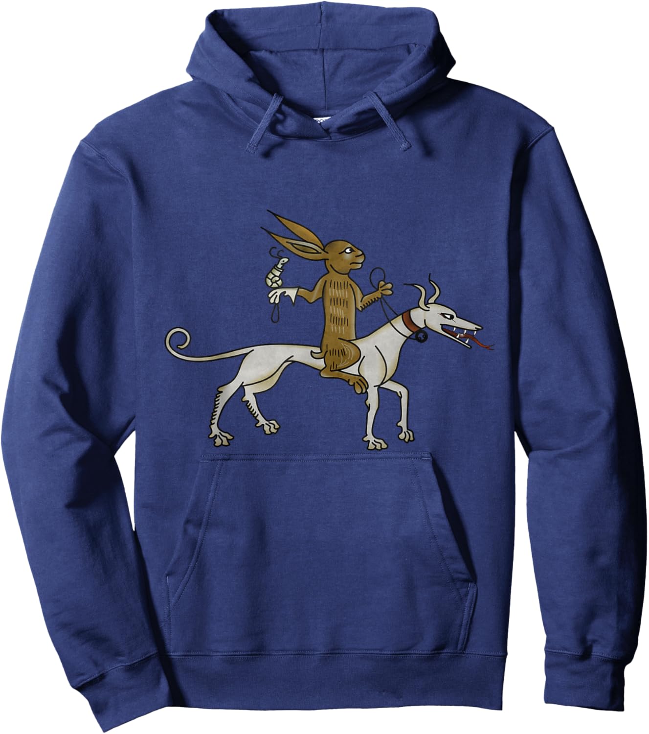 Marginalia Charming Rabbit - Medieval Meme - MargiKnights Hoodie - Hoodie | Navy