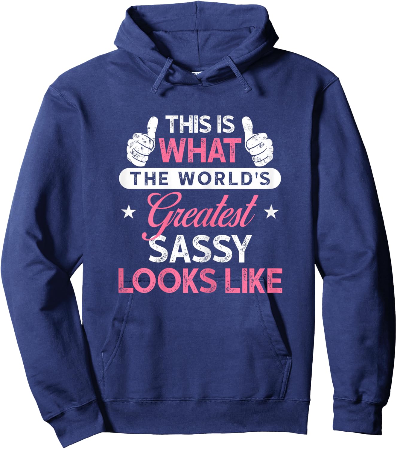 Sassy Shirt Gift: World's Greatest Sassy Hoodie - Hoodie | Navy