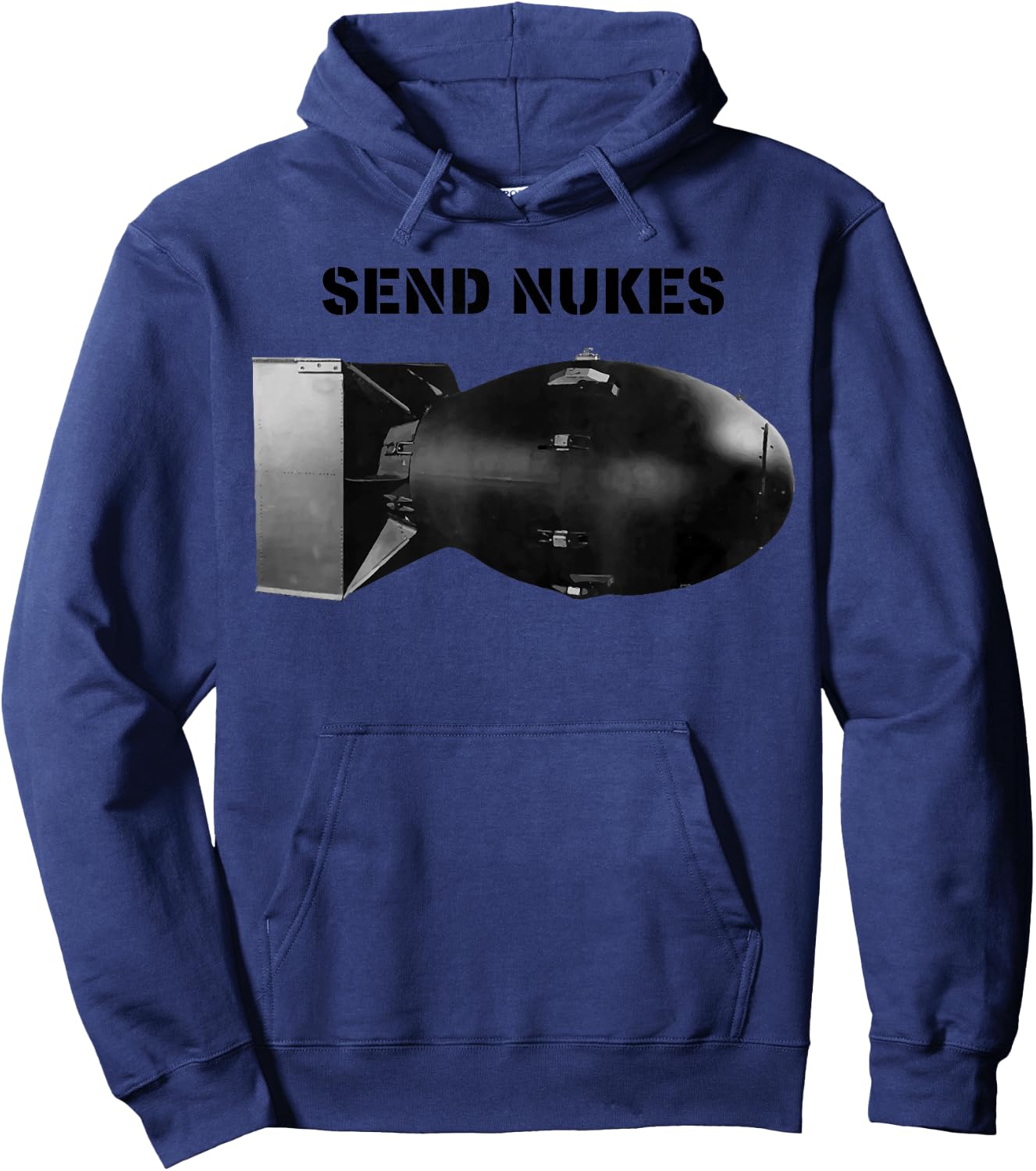 Atomic Bomb "Send Nukes" Hoodie - Hoodie | Navy