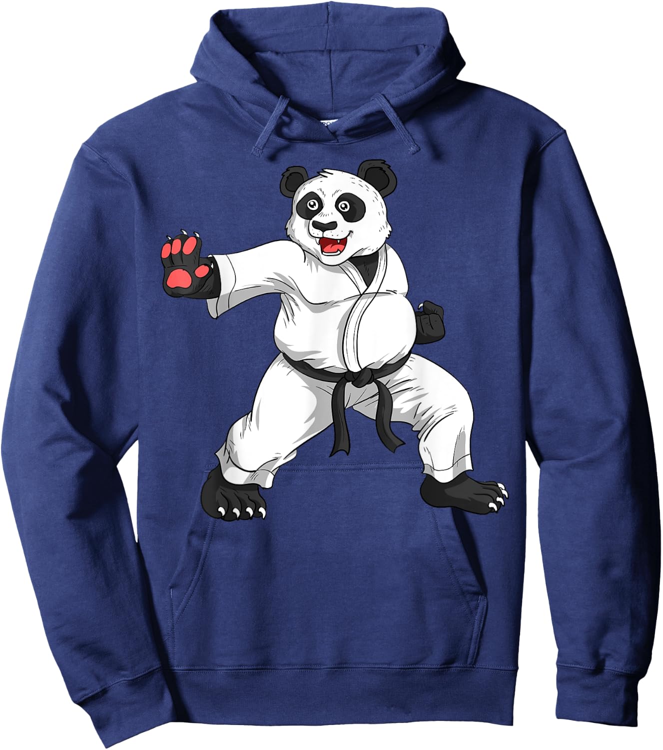 Karate Black Belt Panda Lover Japanese Martial Arts Sport Hoodie - Hoodie | Navy