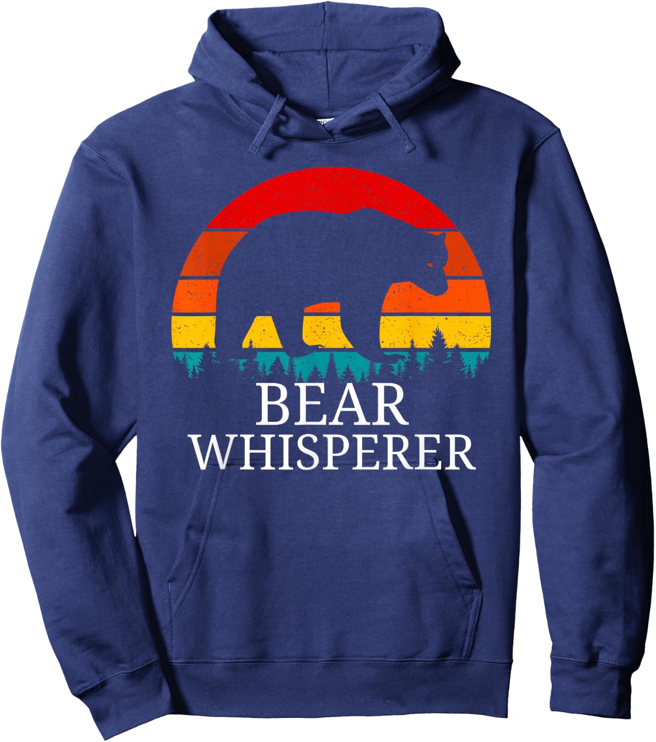 Vintage Bear Whisperer Wildlife Animal Bear Lover Gift Hoodie - Hoodie | Navy