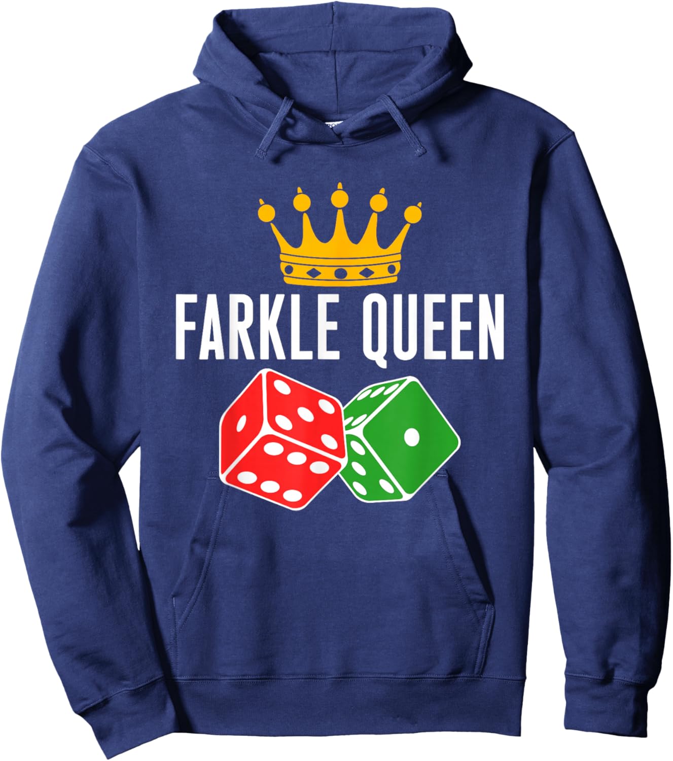 Farkle Queen Farkle Player Dice Game Hoodie - Hoodie | Navy