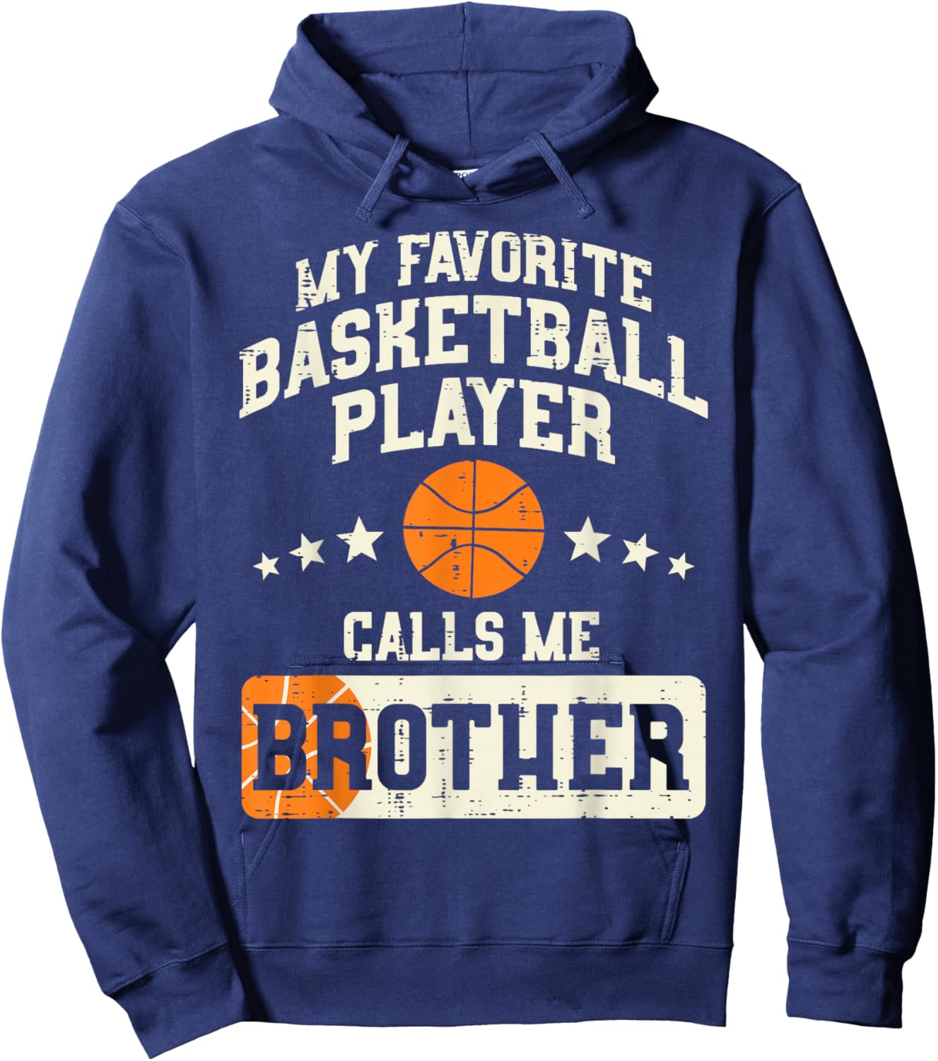 Favorite Basketball Player Brother Family Baller Boys Men Hoodie - Hoodie | Navy