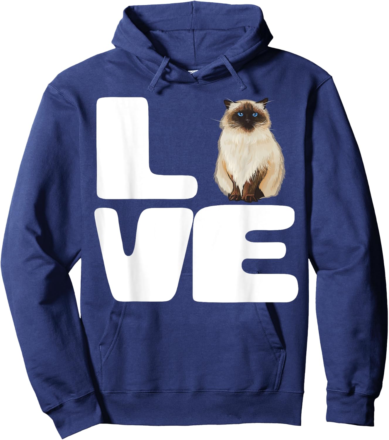 I Love My Himalayan Cat Lover Gift Men Women Hoodie - Hoodie | Navy