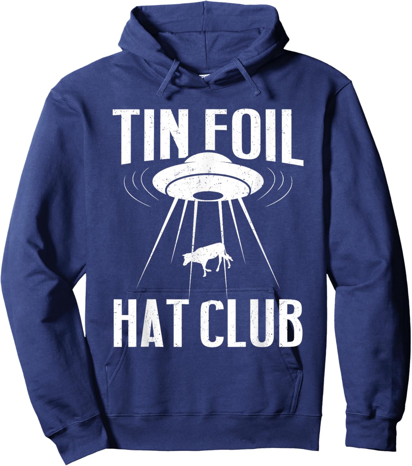 Conspiracy Theory Gifts - Tin Foil Hat Club Hoodie - Hoodie | Navy