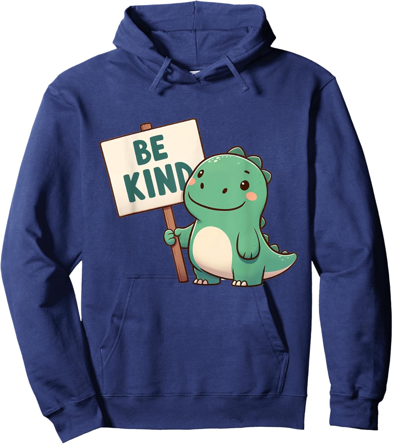 Be Kind Teacher Anti-Bullying Dino Kindness Women Men Boys Hoodie - Hoodie | Navy