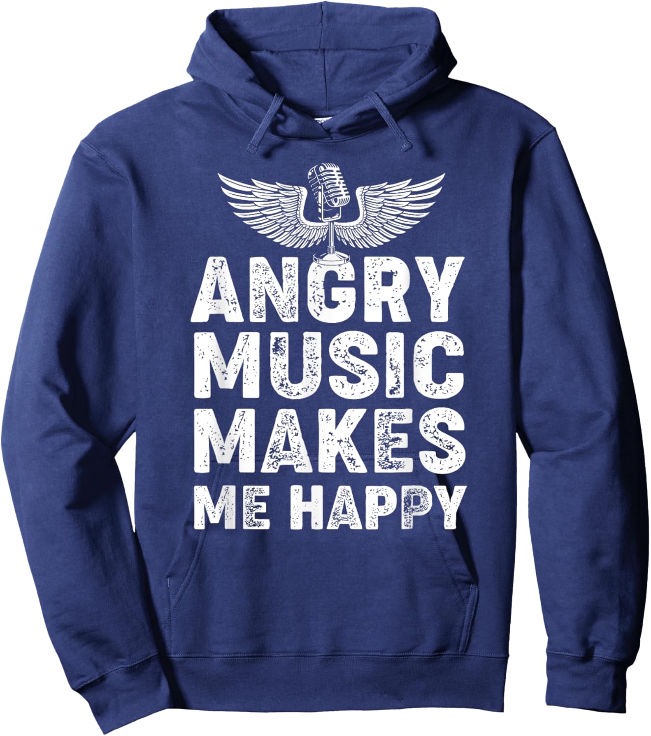 Heavy-Metal Festival Death-Metal Band Angry Music Hoodie - Hoodie | Navy