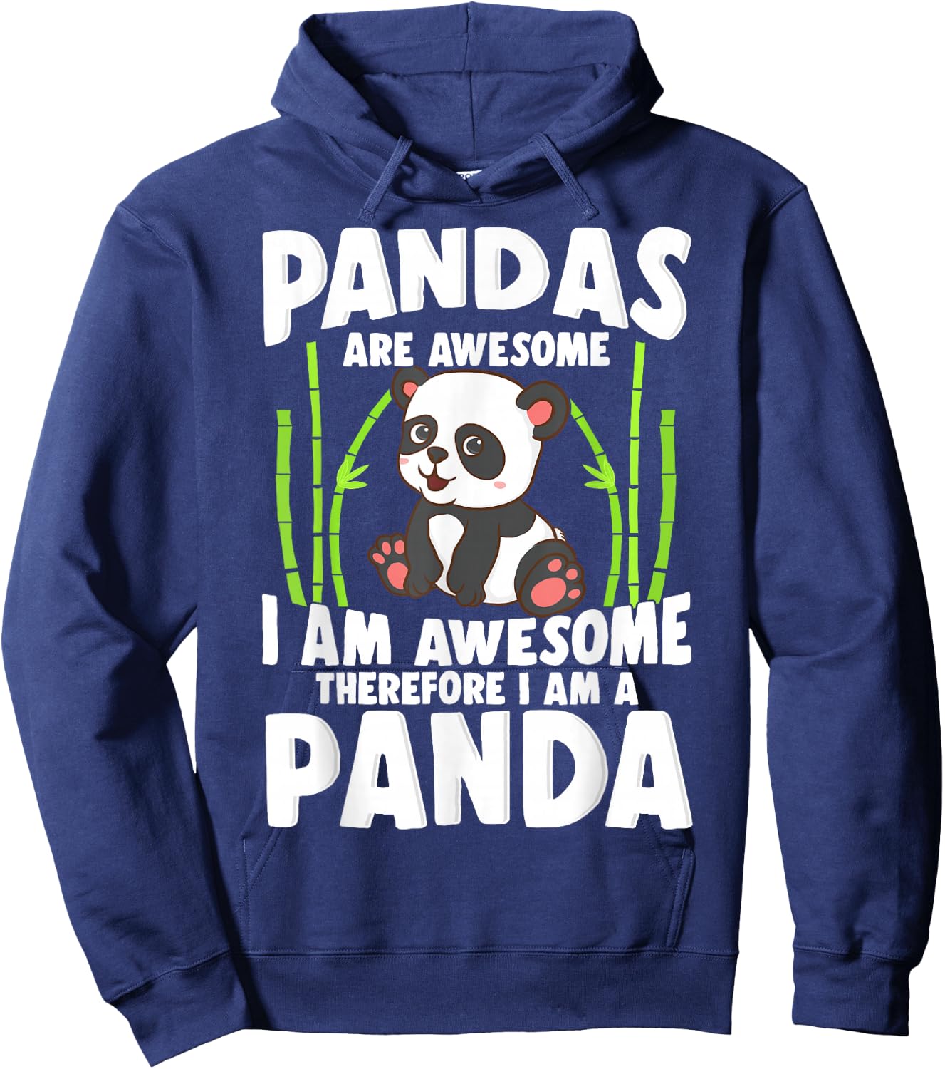 Panda Shirt Cute Panda Pandas are Awesome Panda Bear Hoodie - Hoodie | Navy