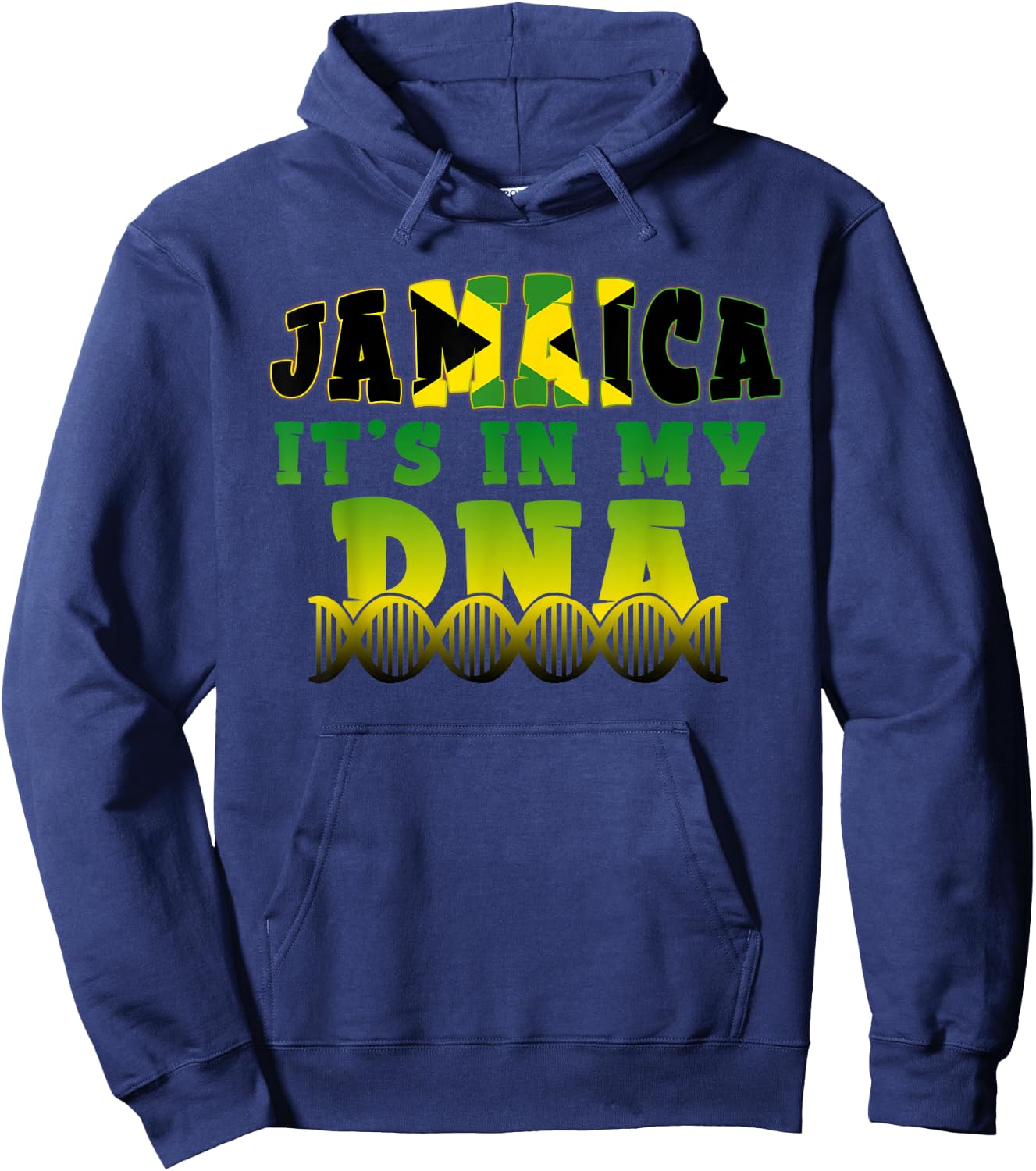 Jamaican Flag Jamaica It`s In My DNA Men Women Kids Gift Hoodie - Hoodie | Navy
