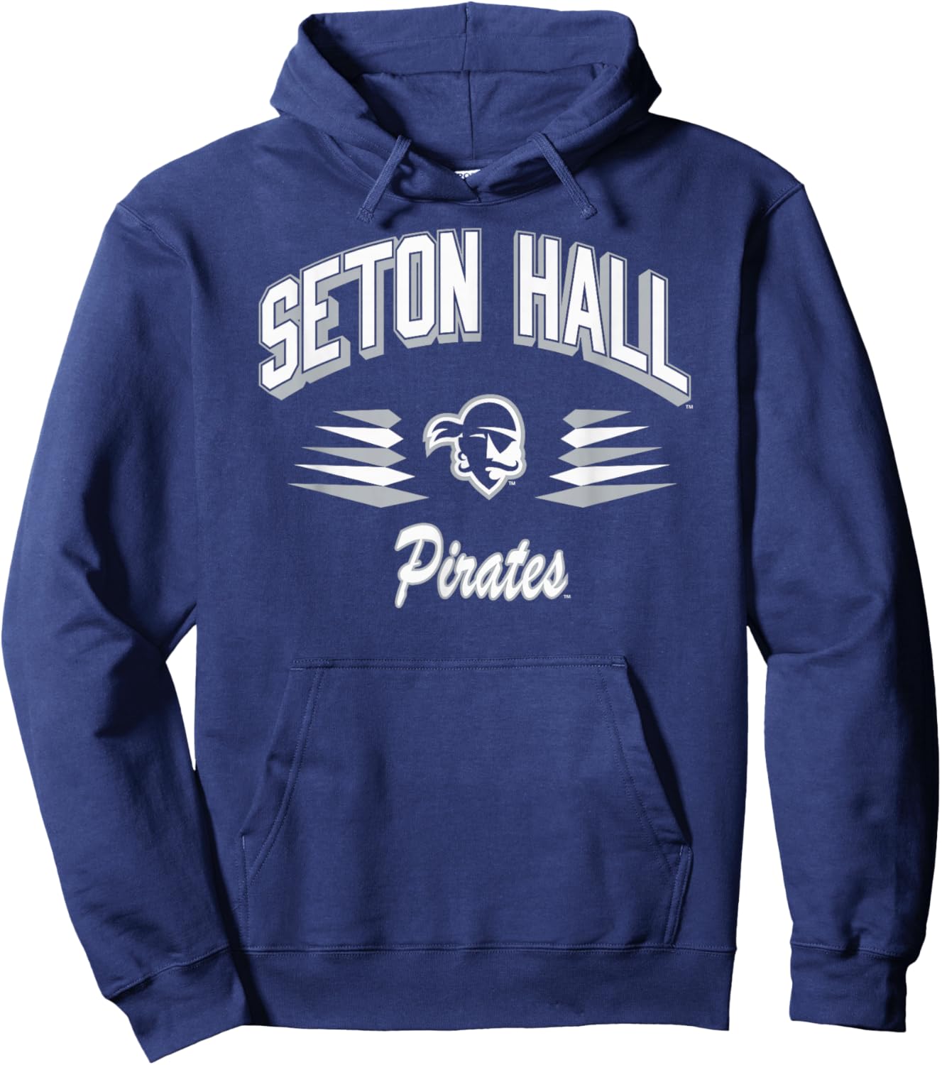 Seton Hall Pirates Retro Diamond Royal Officially Licensed Hoodie - Hoodie | Navy
