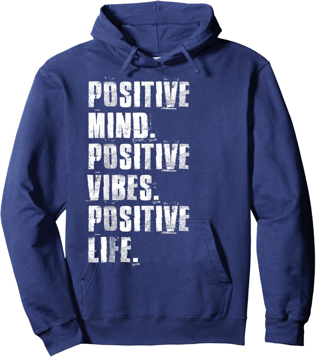 Positive Mind Positive Vibes Positive Life Motivational Hoodie - Hoodie | Navy