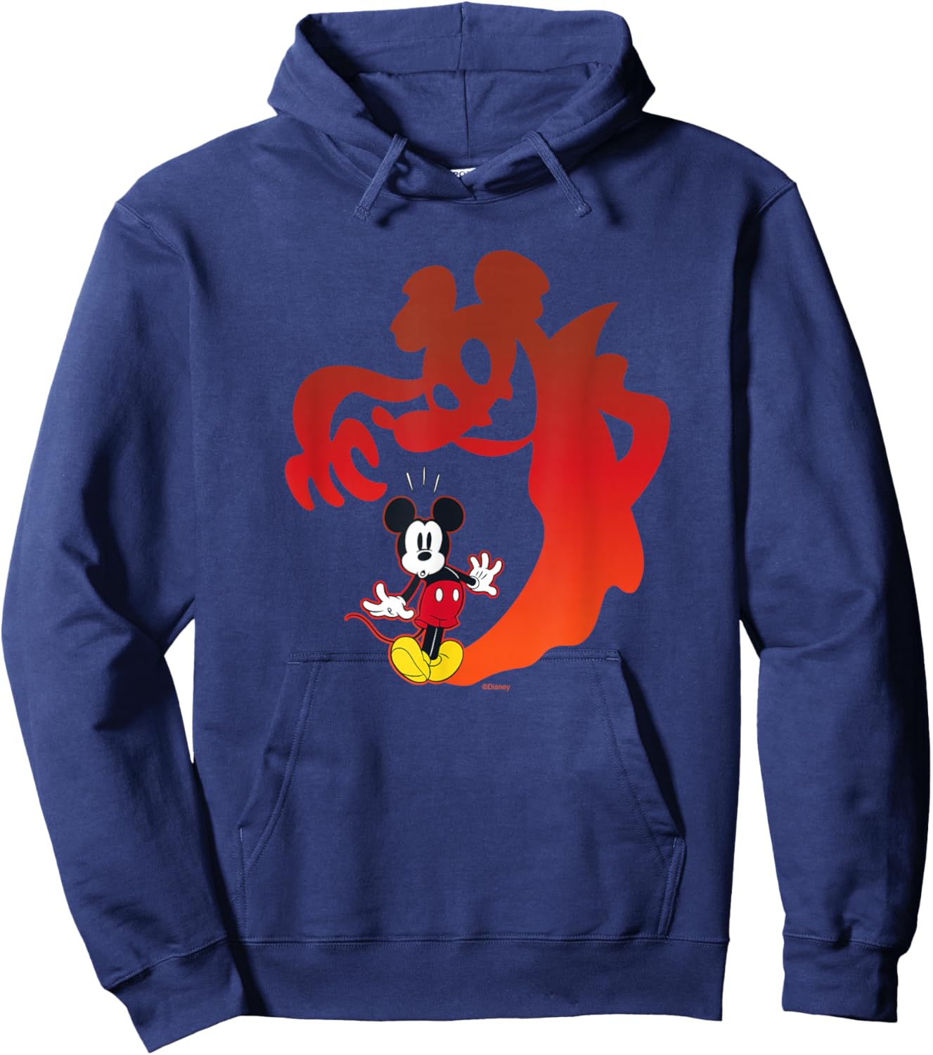 Disney Mickey Mouse Halloween Spooky Scary Shadows Vampire Hoodie - Hoodie | Navy