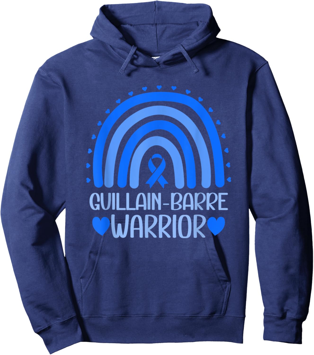 Guillain-Barre Syndrome Warrior Guillain-Barre Awareness Hoodie - Hoodie | Navy