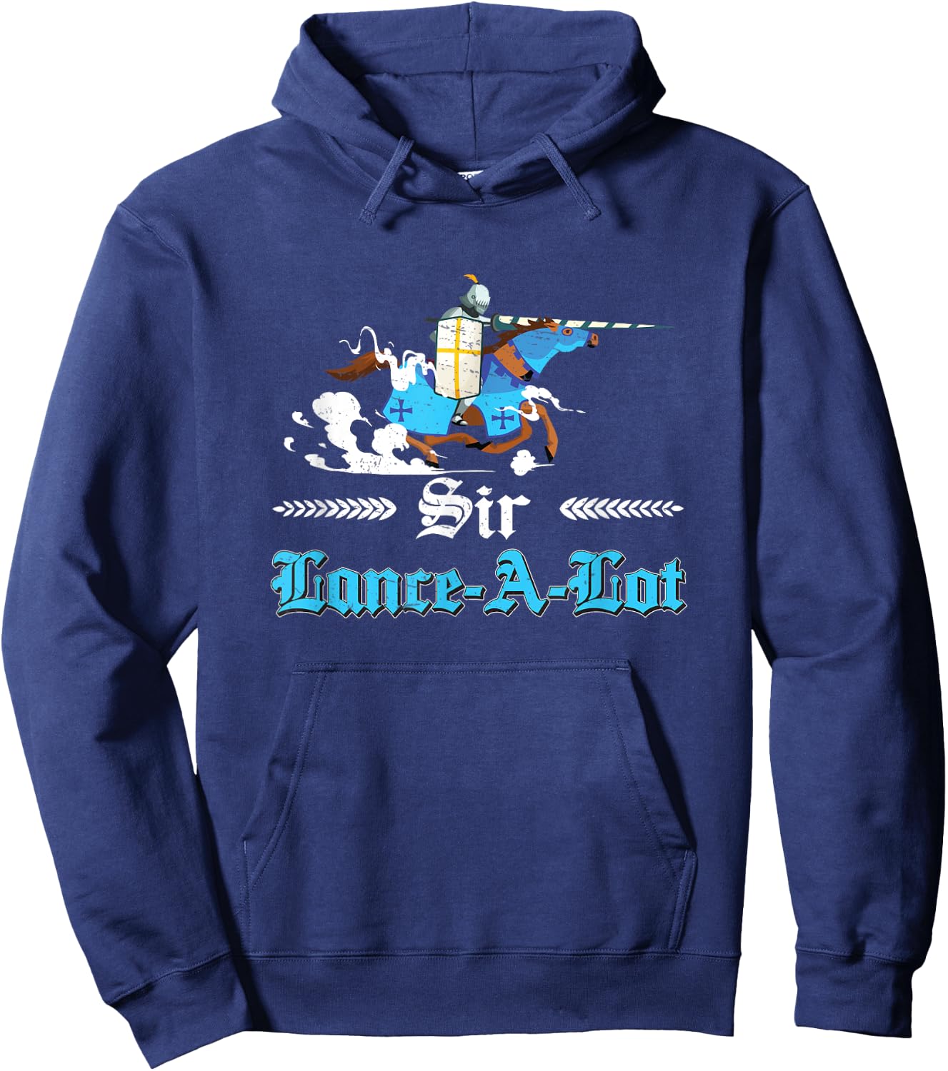 Sir Lance-A-Lot Funny Jousting Lance Buhurt Hoodie - Hoodie | Navy