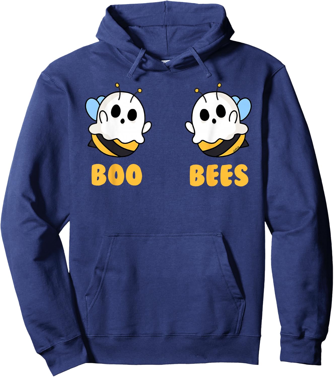 Boo Bees Women Funny Halloween Matching Ghost Costume Hoodie - Hoodie | Navy