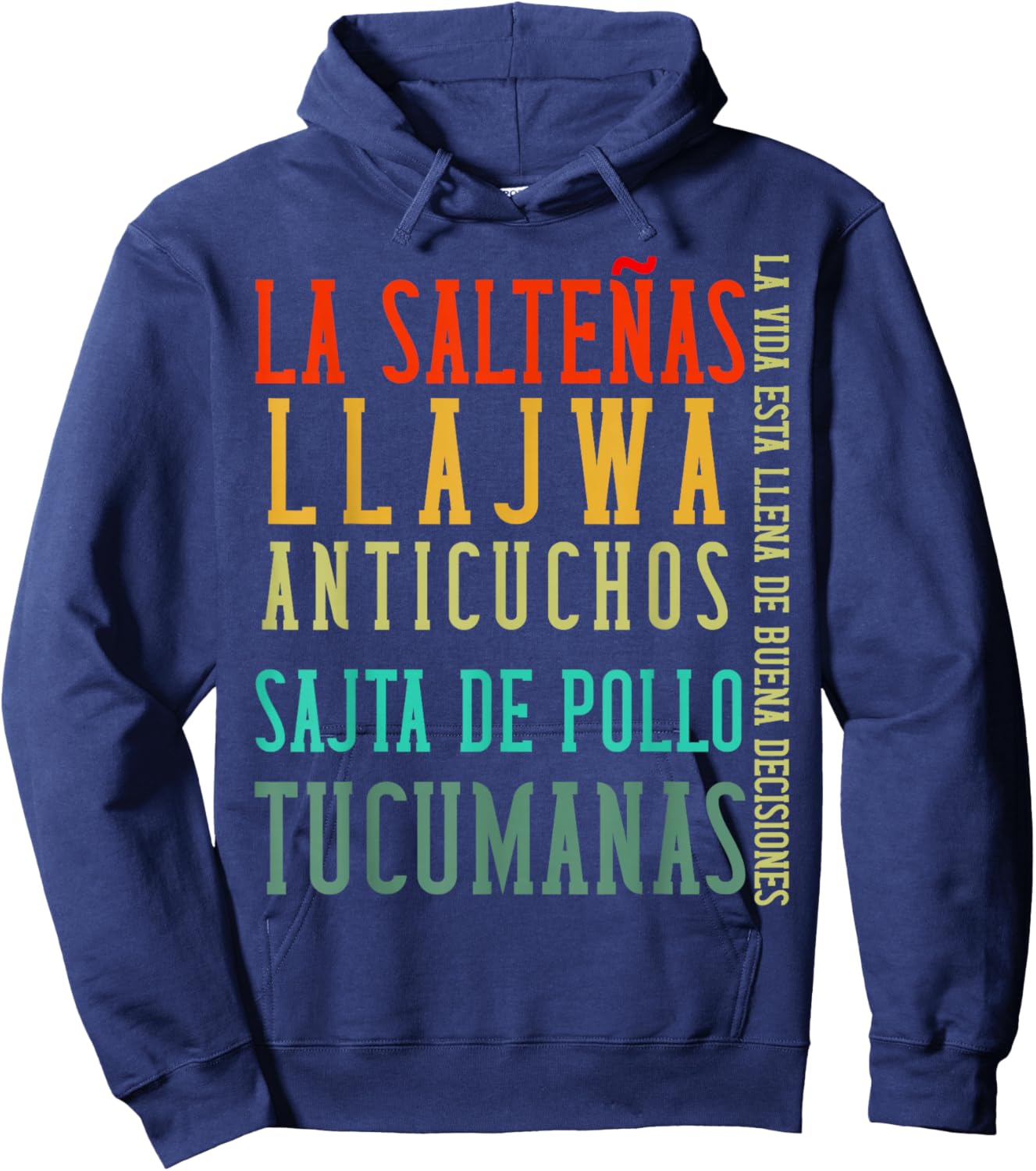 Bolivia Flag Camiseta Men Women Bolivian Food Hombre Mujer Hoodie - Hoodie | Navy