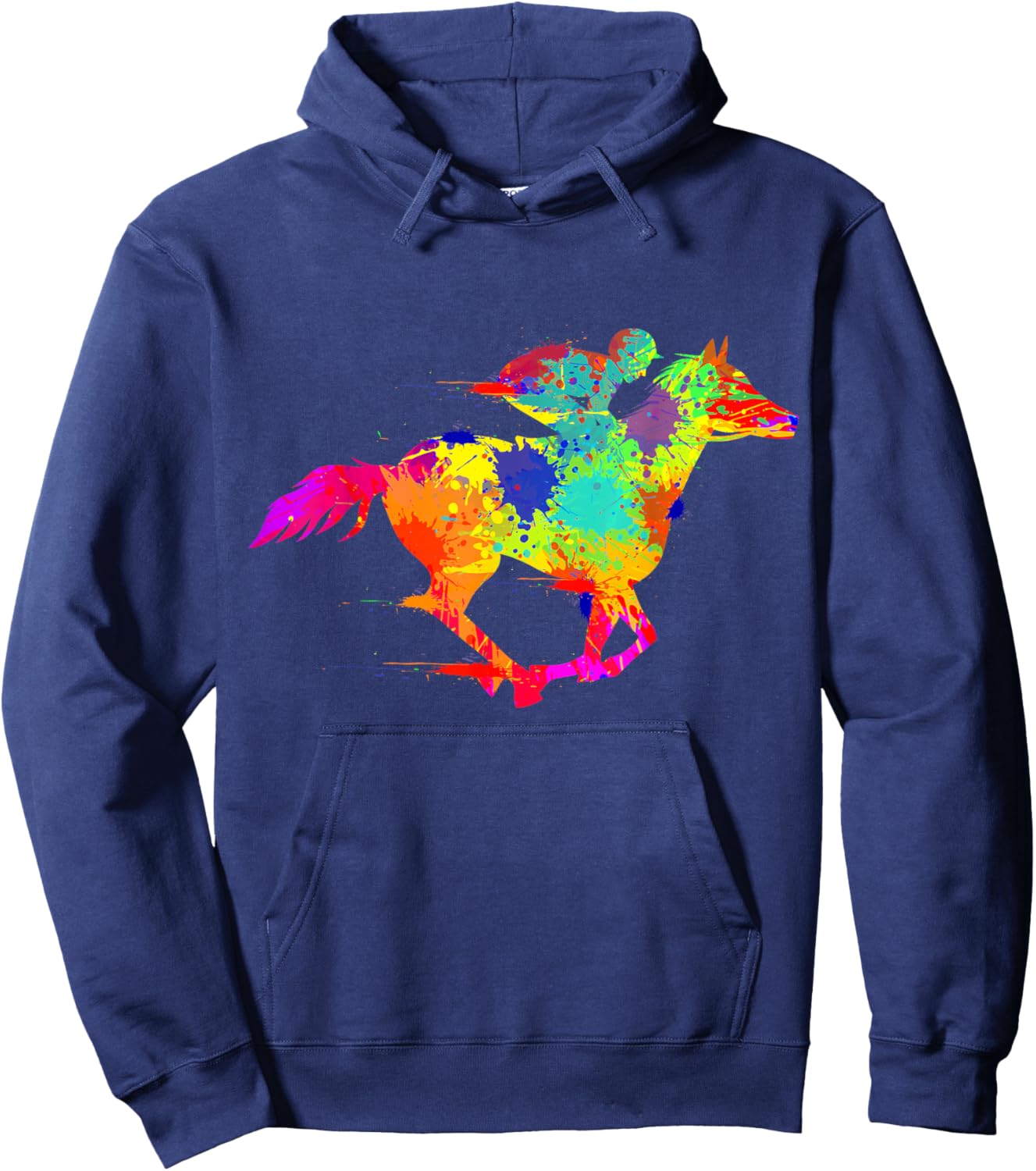 Horse Racing Derby Jockey Men Hoodie - Hoodie | Navy