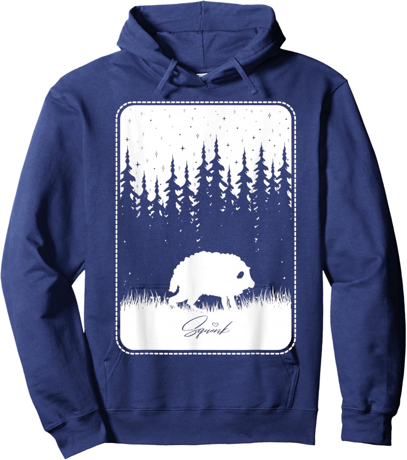 Cryptid Squonk Starry Night Folklore Creature Cryptozoology Hoodie - Hoodie | Navy