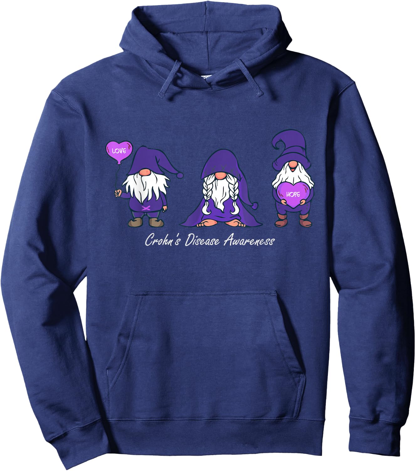 Crohn Awareness Disease - Awareness Fight Against Crohn Hoodie - Hoodie | Navy