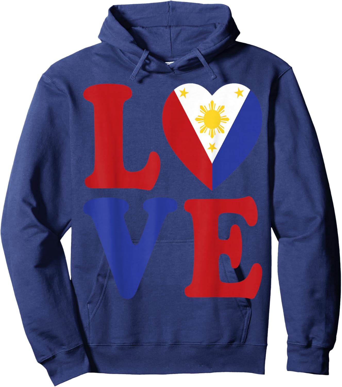 Filipino Patriotic Women & Men From Philippines Flag Country Hoodie - Hoodie | Navy