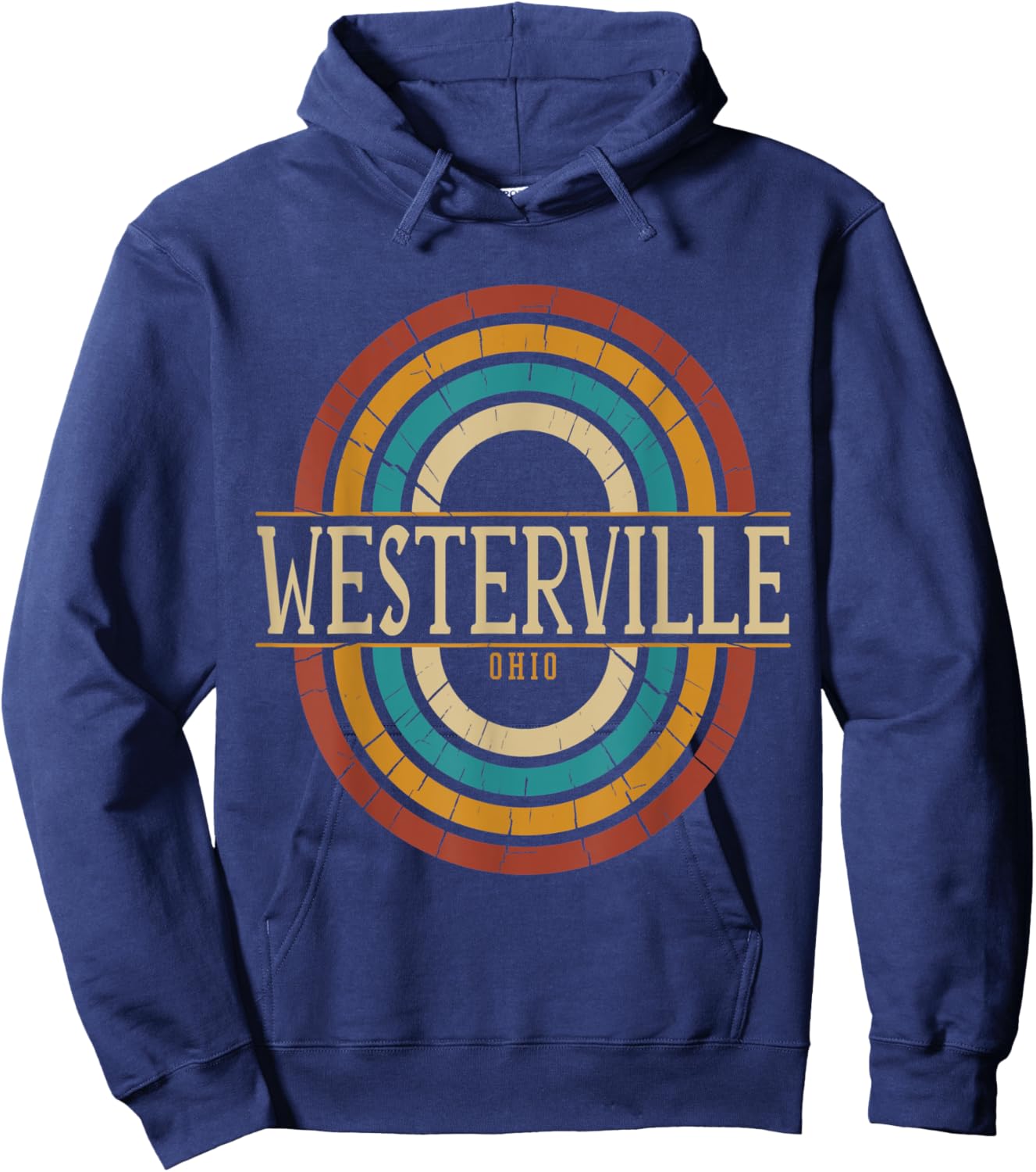 Vintage Retro Westerville Ohio OH Souvenirs Hoodie - Hoodie | Navy