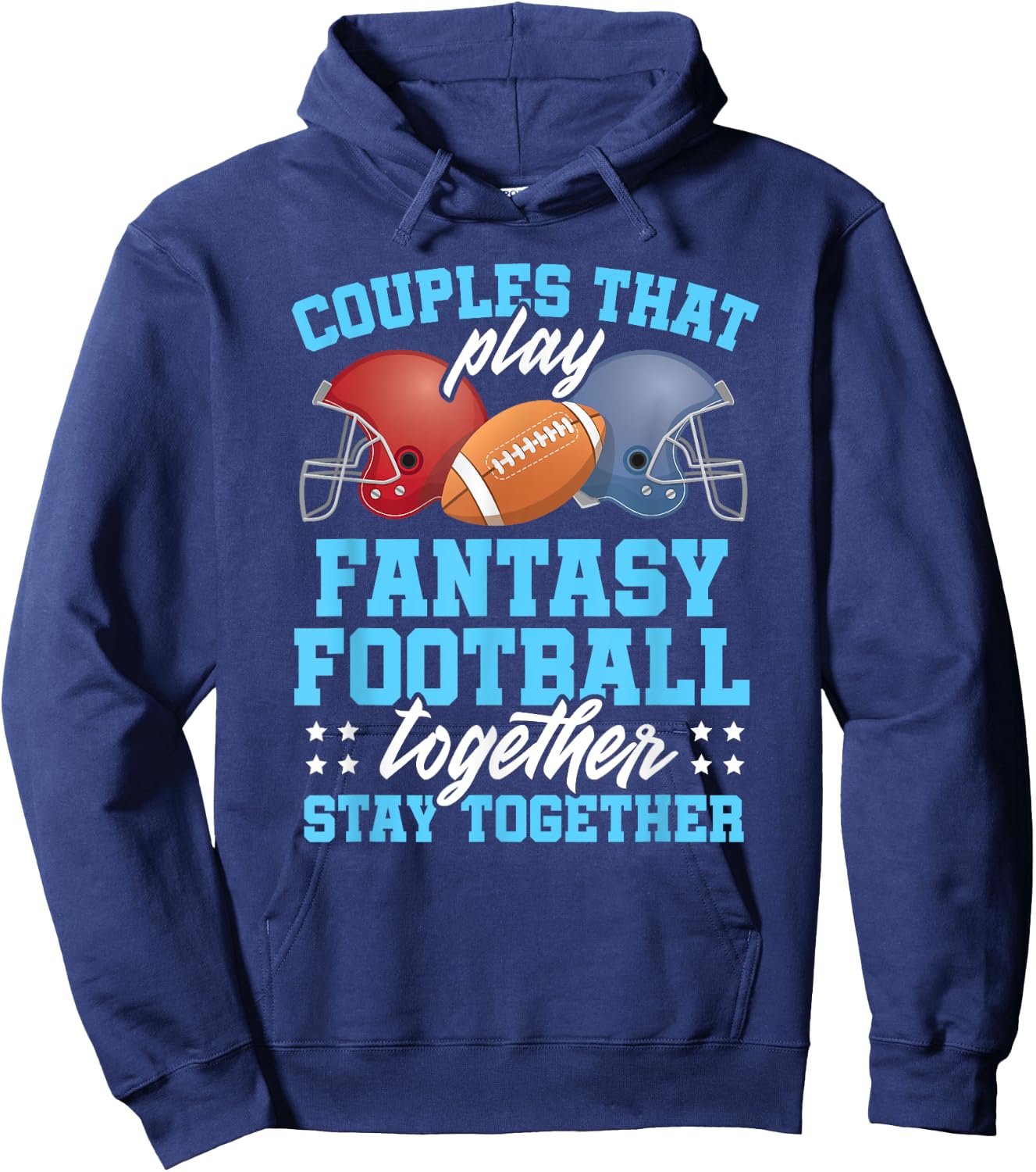 Fantasy Football Couples Matching Championship 2019 Hoodie - Hoodie | Navy