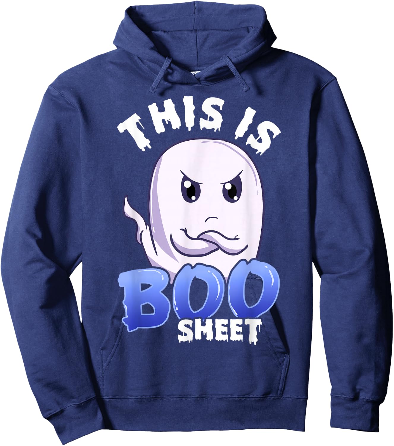 This Is Boo Sheet Boo Sheet HALLOWEEN GHOST Hoodie - Hoodie | Navy