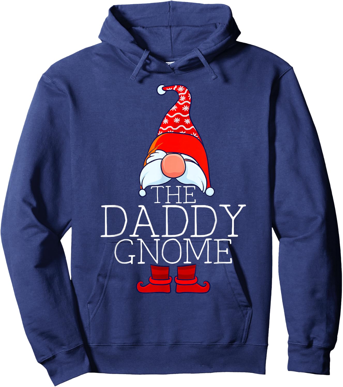 Daddy Gnome Family Matching Group Christmas Outfits Pictures Hoodie - Hoodie | Navy