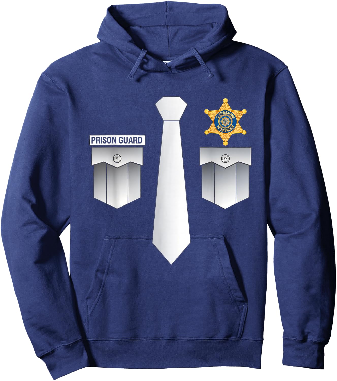 Prison Guard Police Correctional Officer Uniform Guard Hoodie - Hoodie | Navy