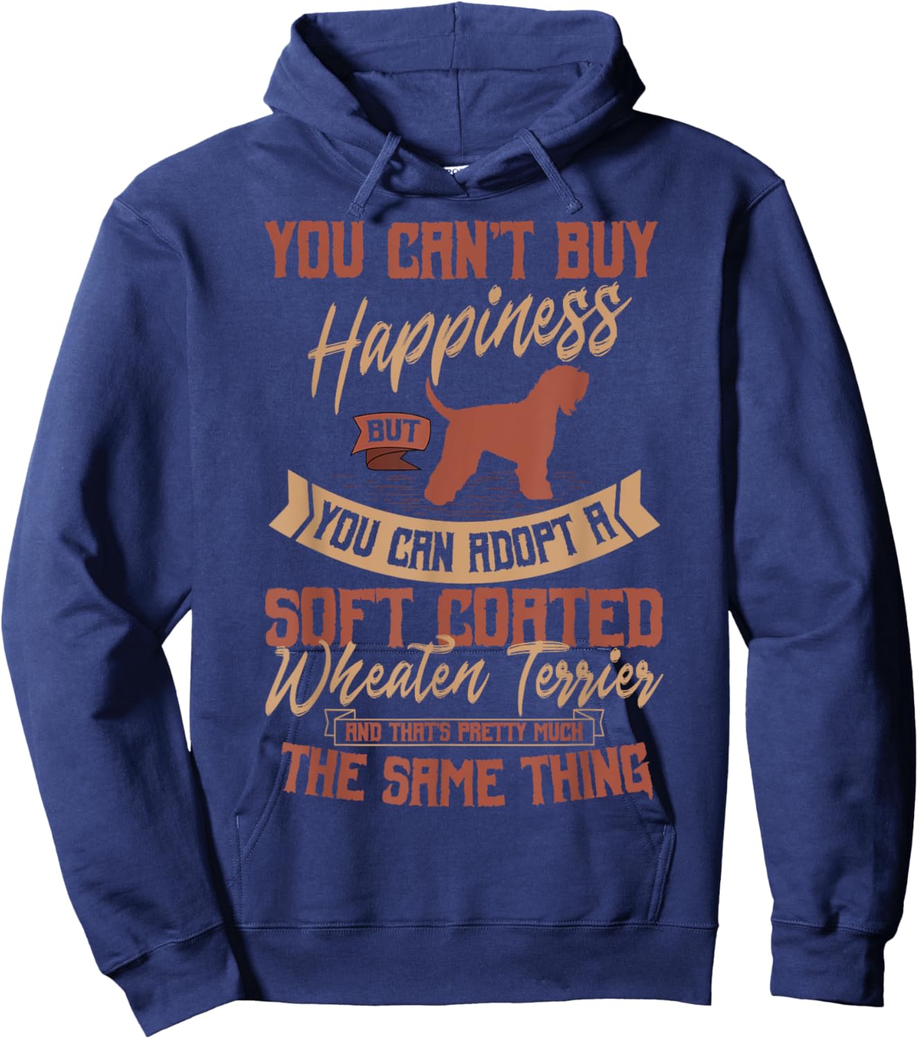 Soft Coated Wheaten Terrier Dog Owner Fur Parent Whatie Hoodie - Hoodie | Navy