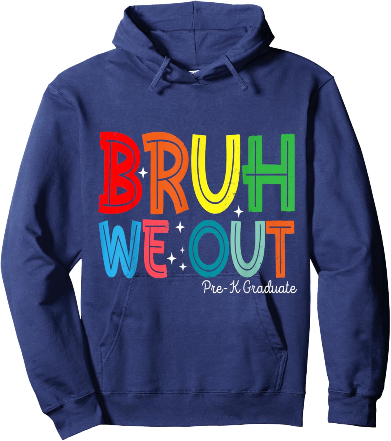 Kids Bruh We Out Pre-K Preschool Graduation Hoodie - Hoodie | Navy
