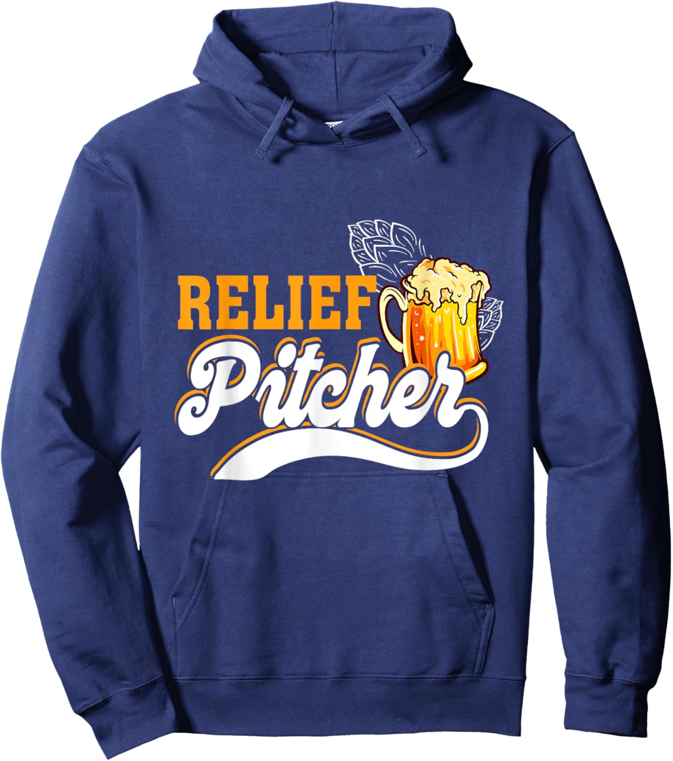 Relief Pitcher Beer And Baseball Minor League Baseball Life Hoodie - Hoodie | Navy