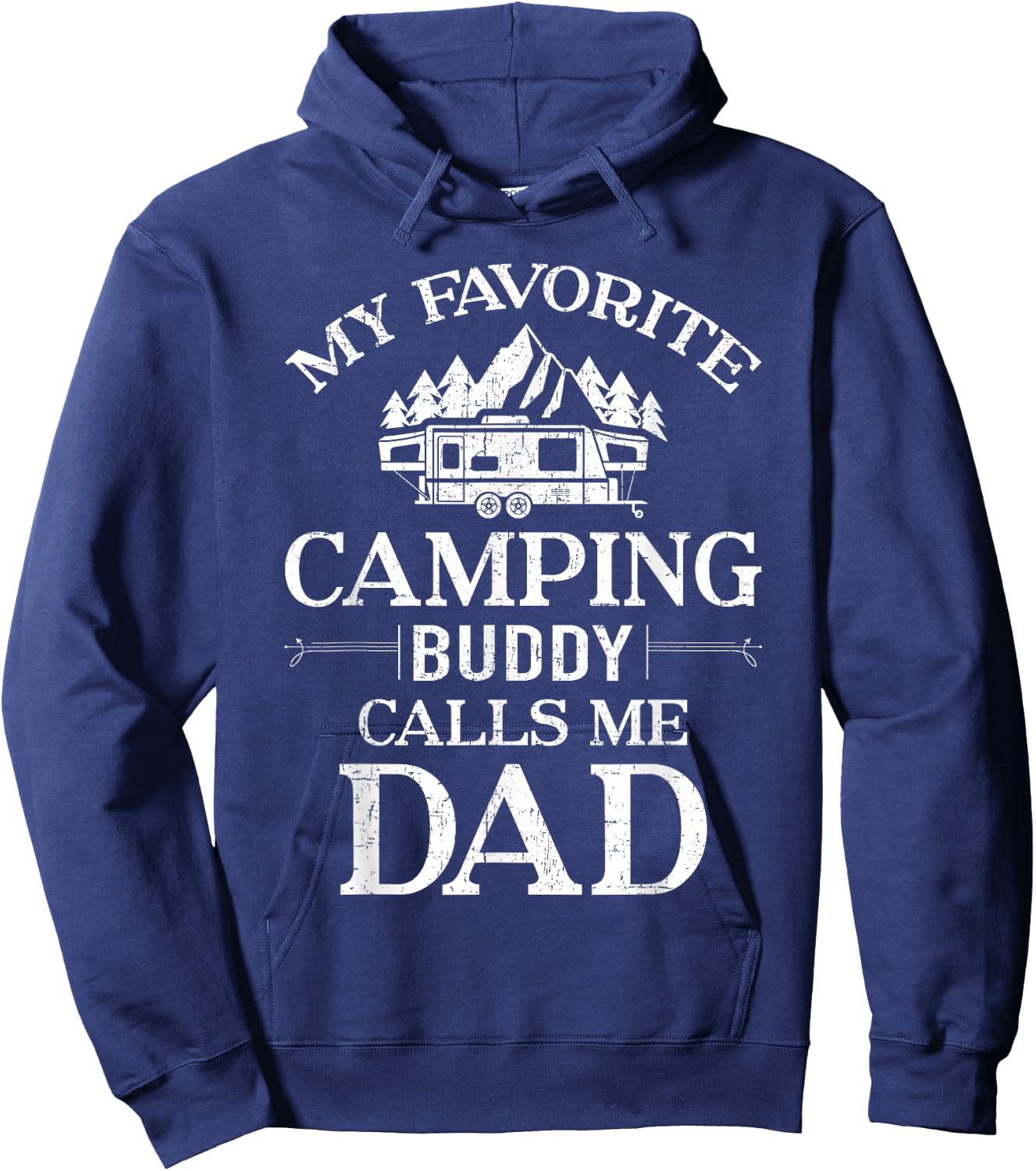 My Favorite Camping Buddy Call Me Dad Hoodie - Hoodie | Navy