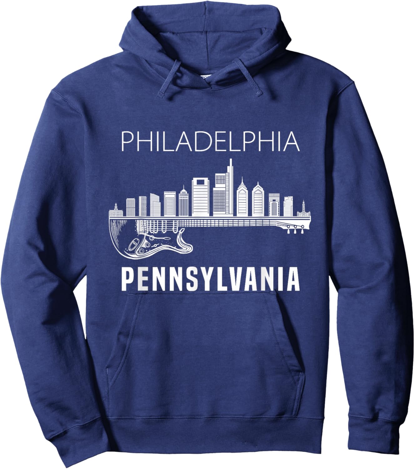 Philadelphia Pennsylvania Skyline Philadelphia Souvenir Hoodie - Hoodie | Navy