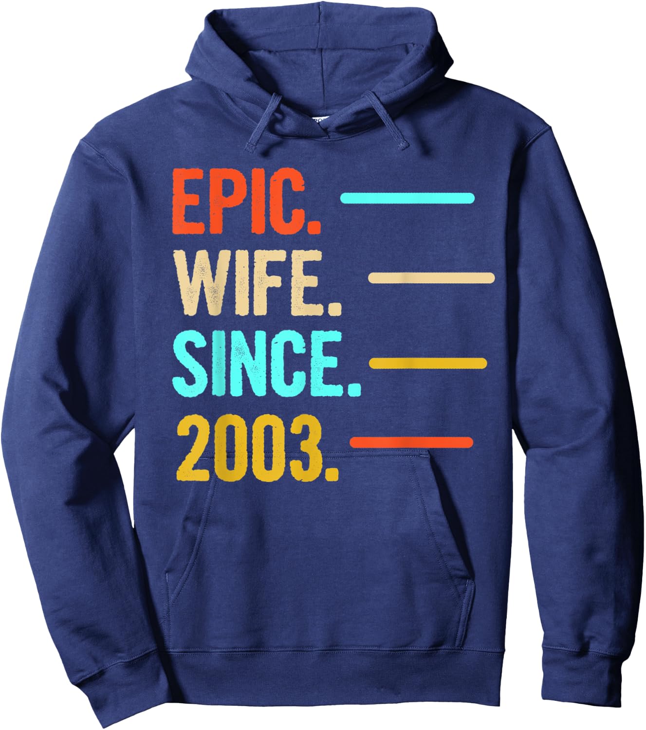 Epic Wife Since 2003 Hoodie - Hoodie | Navy