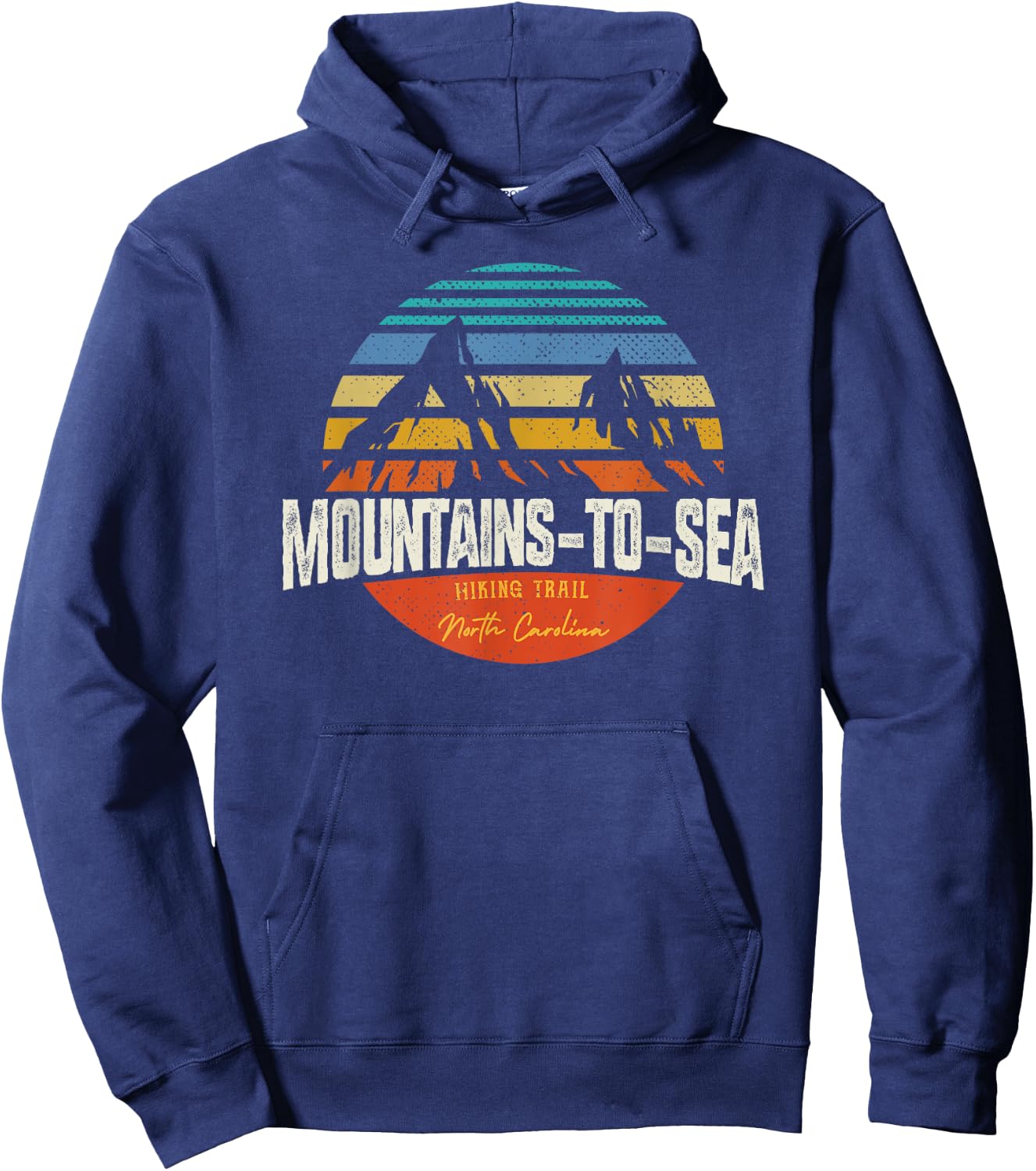 Vintage Mountains-To-Sea Hiking Trail North Carolina Hoodie - Hoodie | Navy
