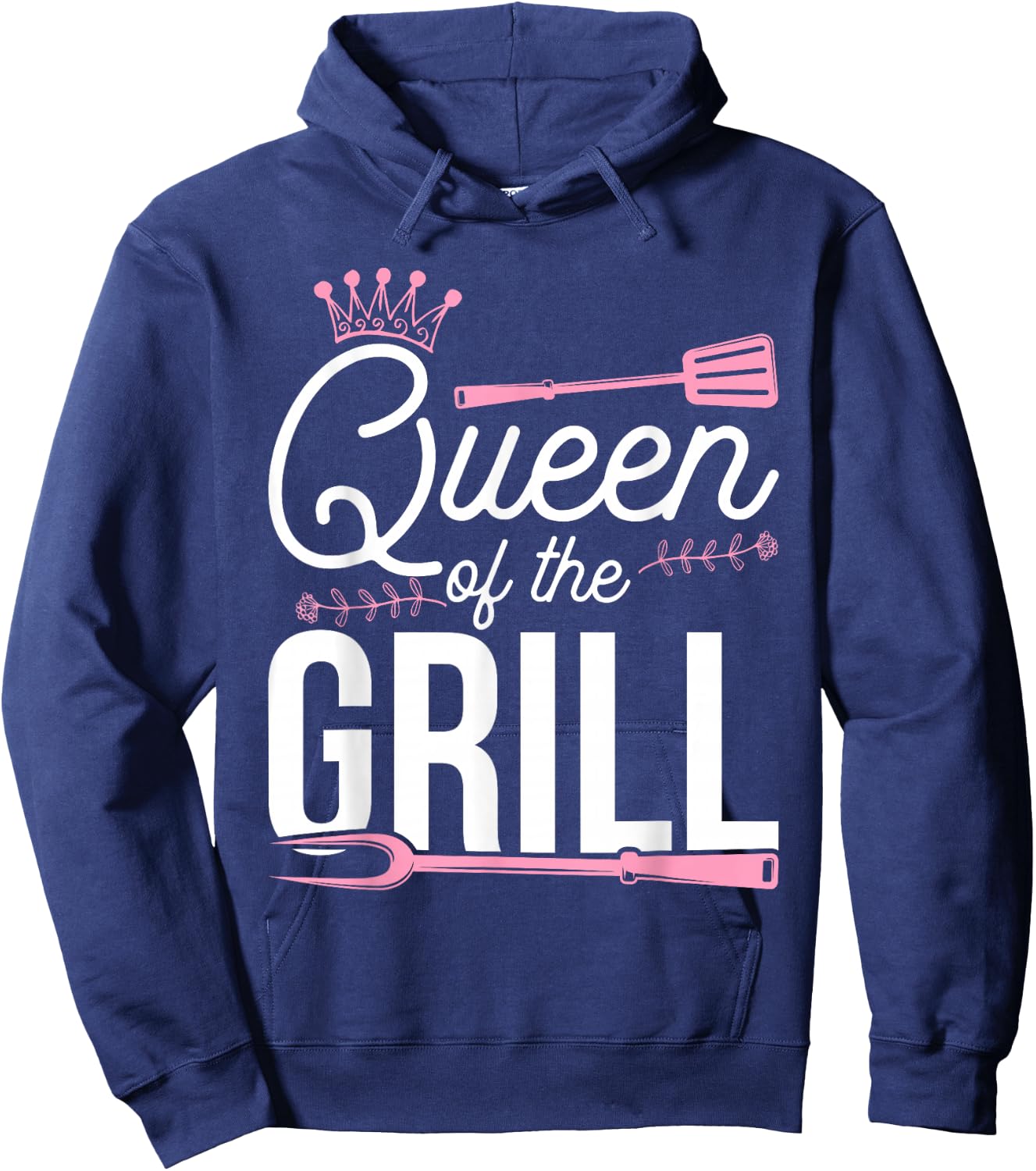 Queen Of The Grill Smoked Meat BBQ Barbecue Hoodie - Hoodie | Navy