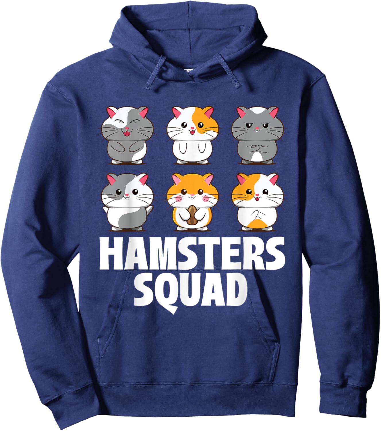 Hamsters Squad - Animal Whisperer Pet Owner Rodent Lover Hoodie - Hoodie | Navy