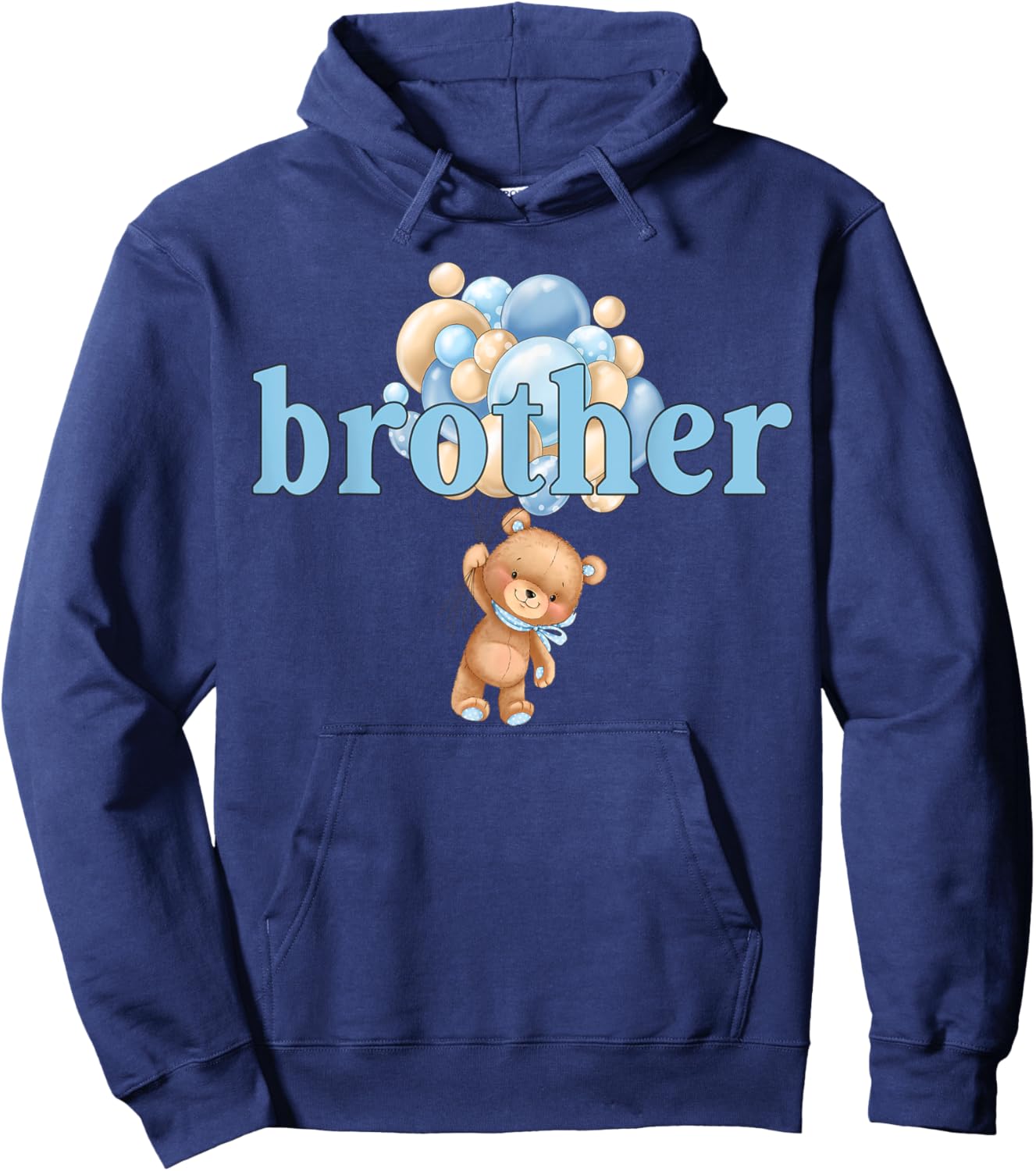 Brother Teddy Bear 1st Birthday Boy Family Matching Hoodie - Hoodie | Navy