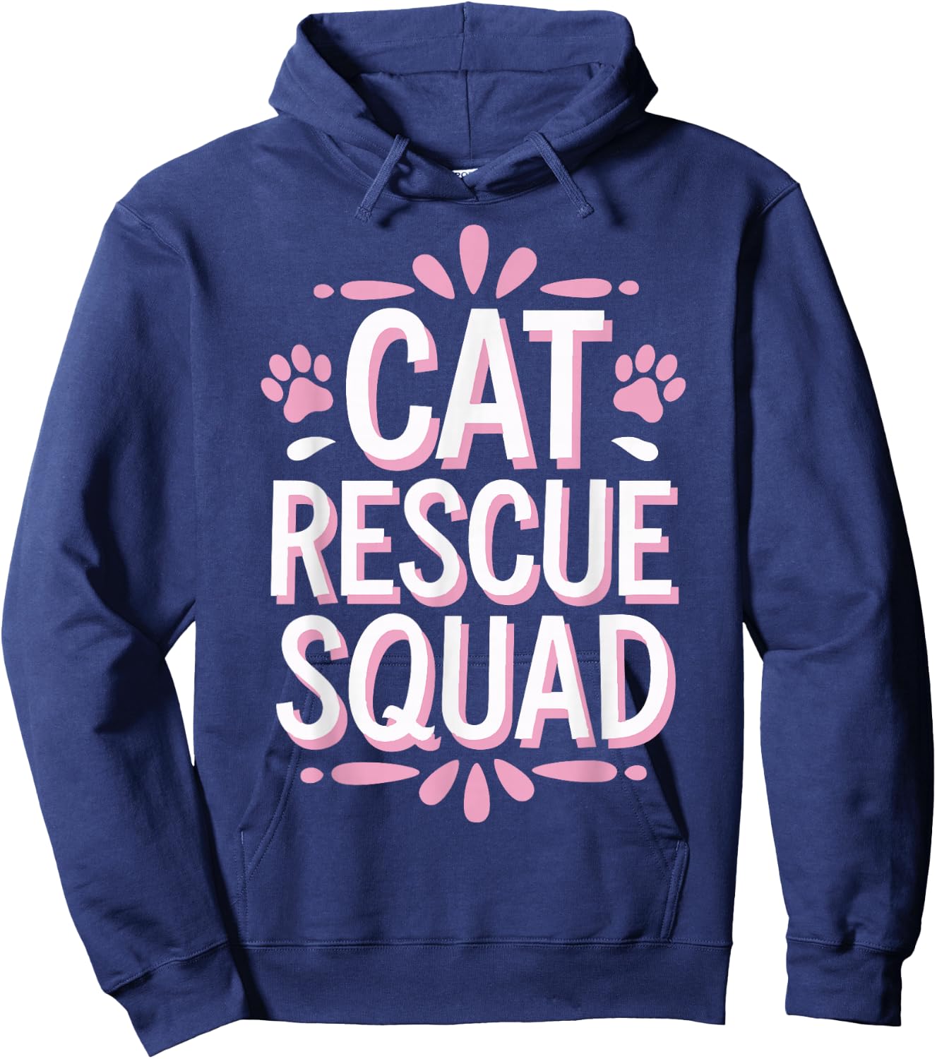 Cat Rescue Squad Animal Shelter Hoodie - Hoodie | Navy